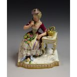 ***This lot is now lot 45 in General Sale Part 1***A 19th century Meissen porcelain figure, Scent,