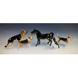 A Beswick ceramic model, German Shepherd JBCOD5, boxed; others,