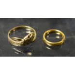 A 22ct gold wedding band, size H, Birmingham 1932, 5.