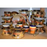 Ceramics - a Noritake coffee set, to include six coffee cans and saucers, coffee pot, bon-bon dish,