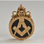 An early 20th century 9ct gold Masonic medal,