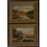 Anthony Graham (1828 - 1908) A Pair, Derwent Water from Friar Crag signed, titled to verso,