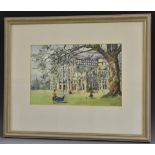 Helen Corti Haseley Hall 1933 signed, label to verso, 19cm x 29.