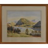 Catherine Mary Pell Mountainous Scene signed, watercolour, 34.5cm x 44.