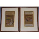 Indian school A pair of Moghul watercolours,