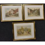 J Williams (Early 20th century) A Pair, Minehead, and Torquay signed, watercolours,