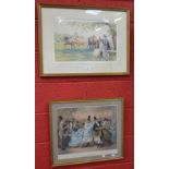 Prints - Vernier, after, lithograph , Bal Mabille, Dancing Interior, purchased Thorsby Hall Auction,