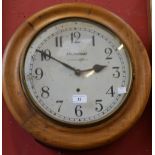 An Indian railway wall clock,