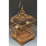 A reproduction bamboo songbird cage