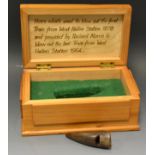 Railway Interest - a horn whistle, in a box,