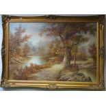 L Cafieri Wooded River Footpath signed,