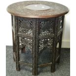 An Anglo Indian folding table