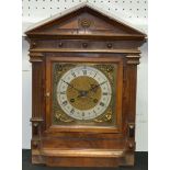 A Victorian walnut architectural bracket clock, c.