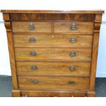 A Victorian mahogany chest of drawers, c.