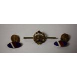 An enamel 'Tank Sweetheart' brooch,