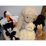 Toys and Teddies - a quantity of soft toys and teddy bears,