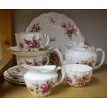 A Royal Crown Derby Posies pattern duet set,