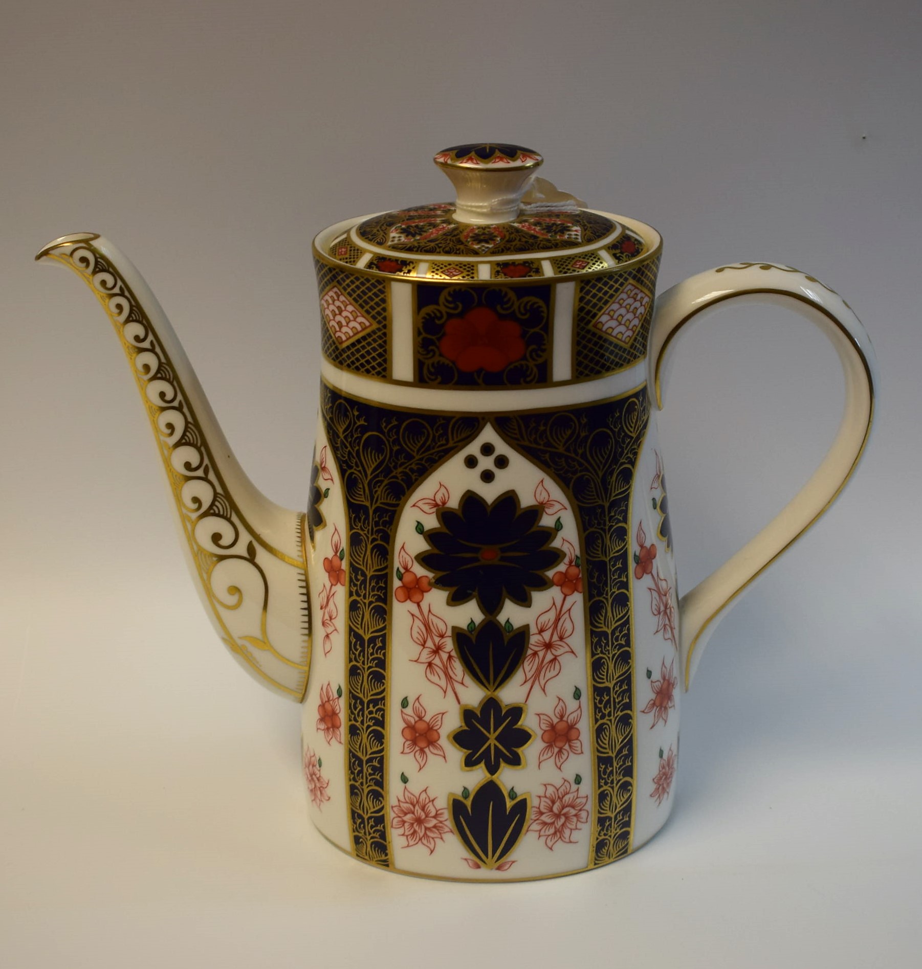 A Royal Crown Derby 1128 pattern coffee pot,