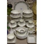 A Wedgwood Metallised China coffee and part dinner service,