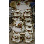 A Royal Albert Old Country Roses pattern tea set