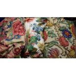 Textiles - Sanderson vintage curtains and floral fabric