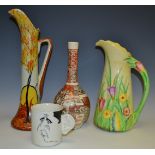 Ceramics - A Carlton Ware Crocus Flower tall jug; a Carlton Ware Prince Charles engagement mug;