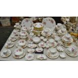 Royal Crown Derby Derby Posies pattern - various including bread & butter plate; teapot, cream jug,