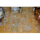 Glassware- drinking glasses, vases, bowls, Stuart, Webb,