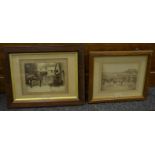 Equestrian Interest - an early 20th century black and white image, of a man on horseback,