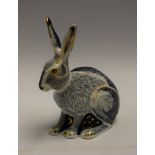A Royal Crown Derby paperweight, Starlight Hare,