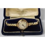 A 9ct gold Thomas Russell wristwatch,