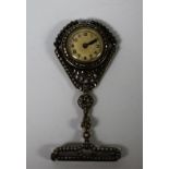 A marcasite nurse's watch