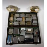 Tobacciana - a collection of pocket and table lighters inc vintage 1930s Dunhill lighter,