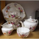 A Royal Crown Derby Posies pattern duet set,