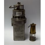 An International Gas Detectors Ltd. (Leeds) 'Ringrose' Firedamp Alarm lamp, Type No.