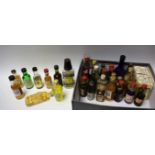 A collection of alcoholic miniatures, Bells, Southern Comfort,