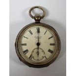 A hallmarked silver pocketwatch, Birmingham 1901,