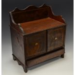 An Edwardian faux burr walnut smokers compendium,