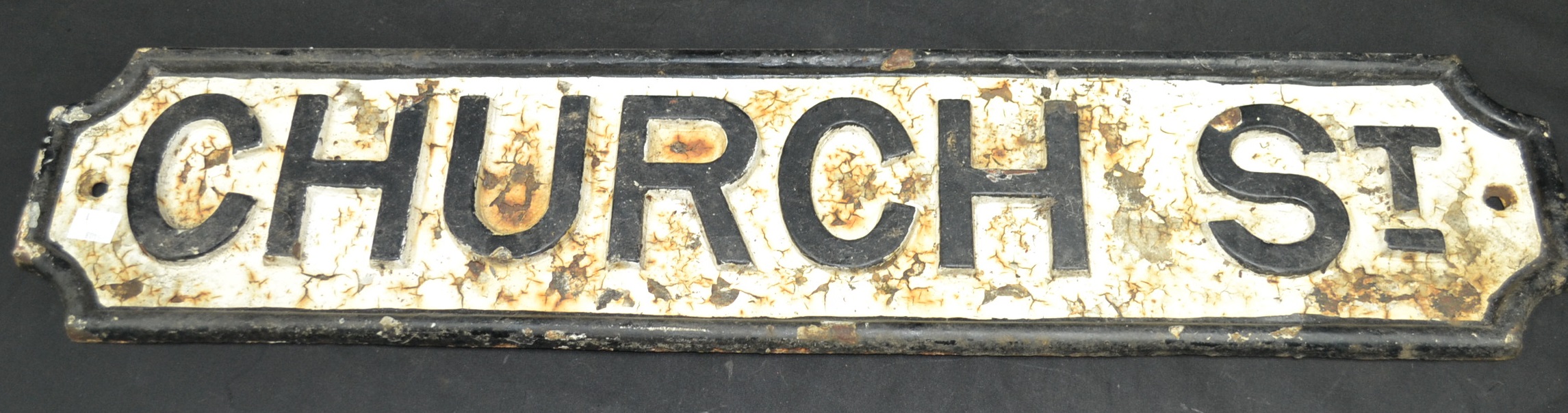 A cast iron street sign - Church Street