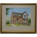 J Cooper Blakeley The Old Hall, Breadsall signed,