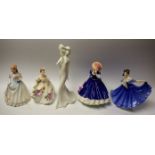 Royal Doulton Ladies - Mary, HN3375; Claire, HN3646; Elaine, HN2791; Marilyn,