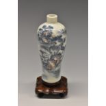 A small Chinese porcelain meiping vase,