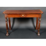 A 19th century mahogany serving table, probably Irish,