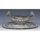 A 19th century Portuguese silver table centre,