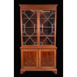 A 19th century mahogany library bookcase,