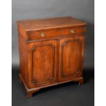 A 19th century mahogany side cabinet,