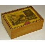 A 19th century sewing box,