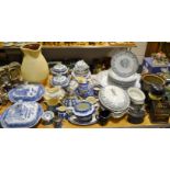 Staffordshire blue and white; other dinner and tea ware;