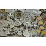 Portmerion - Botanical Garden pattern and other kitchen items - storage, clocks, toast racks, ladle,