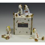 A Royal Crown Derby Treasures of Childhood paperweight, Spotty Clown; others,